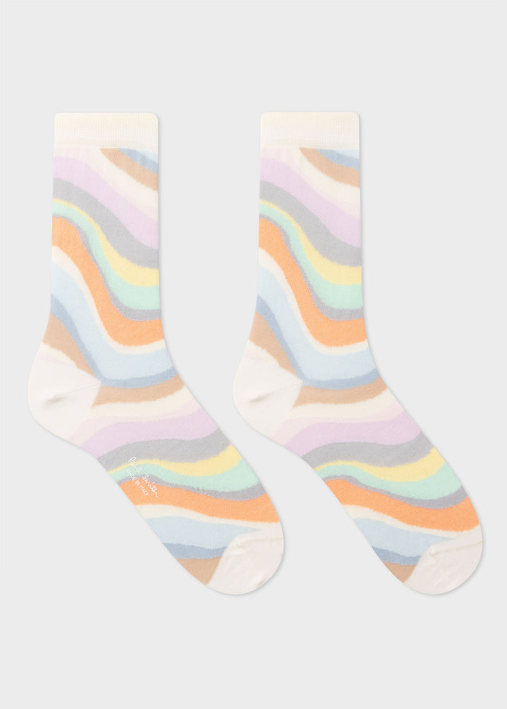 Women Sock Faded Swirl