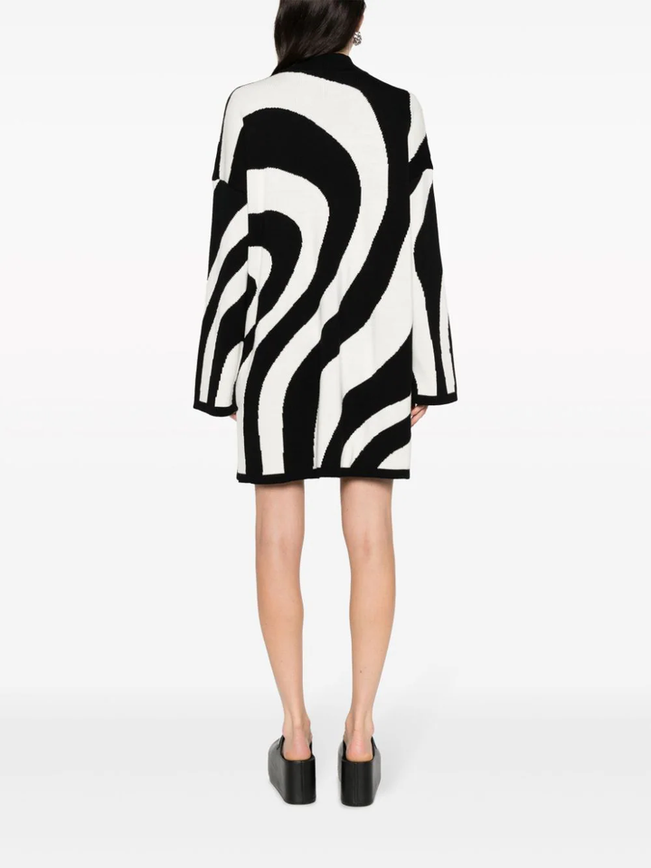 Illusion Stripes Knitwear Dress