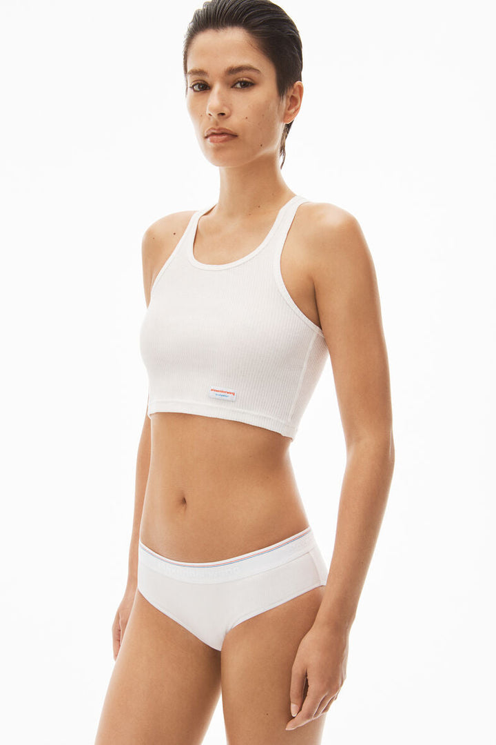 Womens Cropped Classic Racer Top