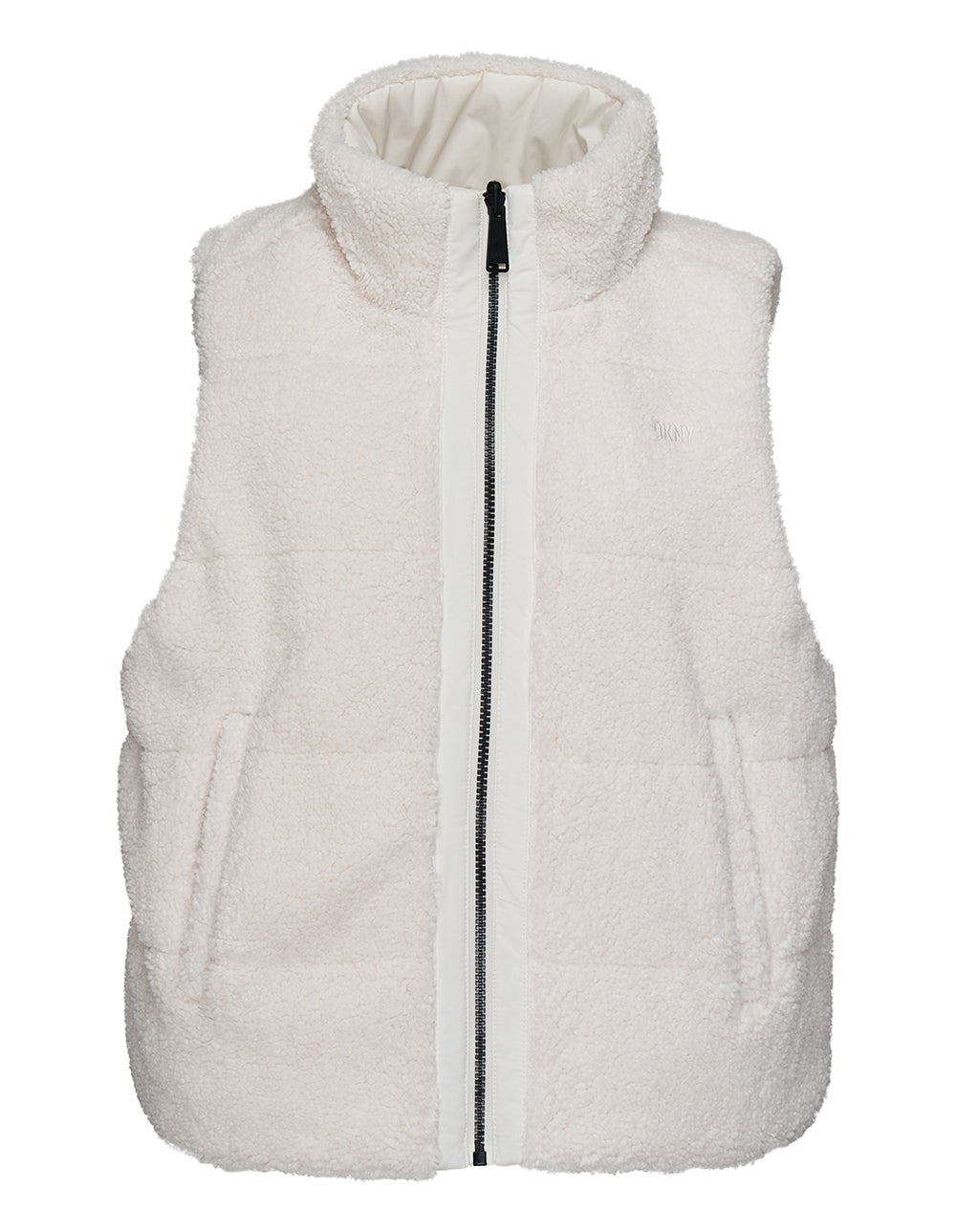 Curly Sherpa Cropped Vest