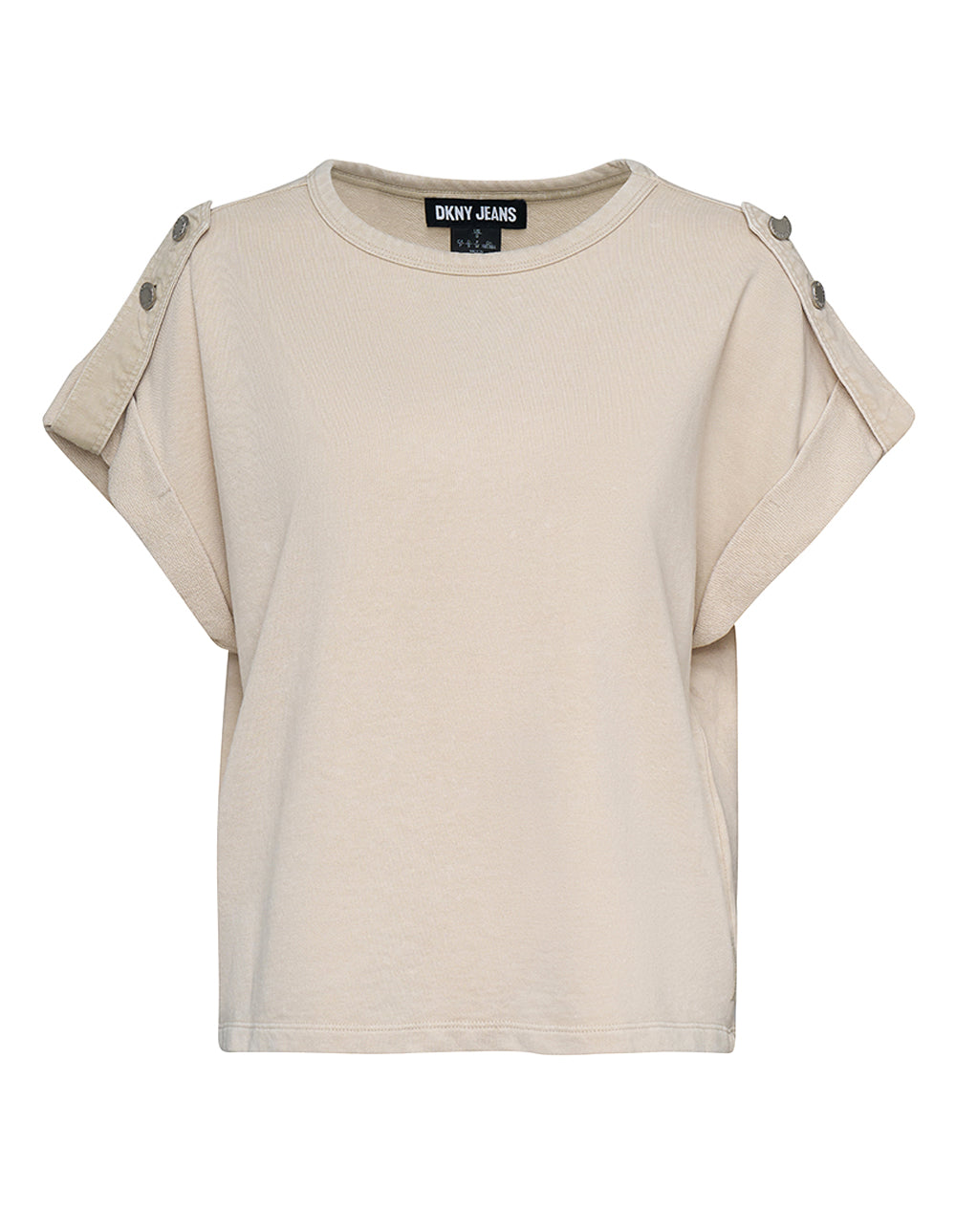 French Terry Roll Sleeve Top