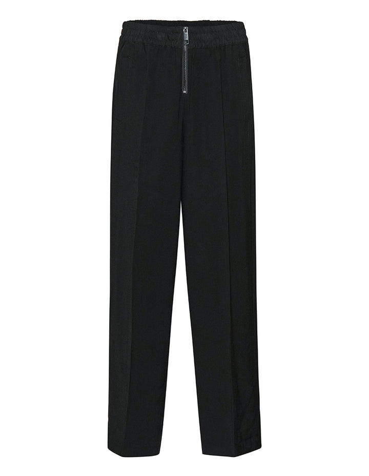 Frosted Twill Pull On Wide Leg Pants