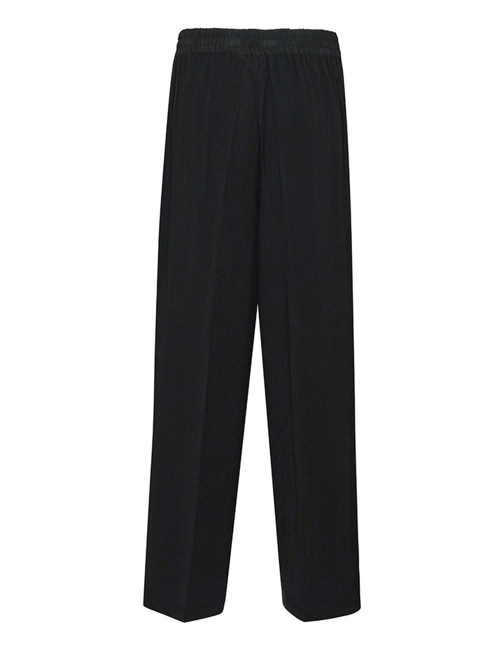 Frosted Twill Pull On Wide Leg Pants