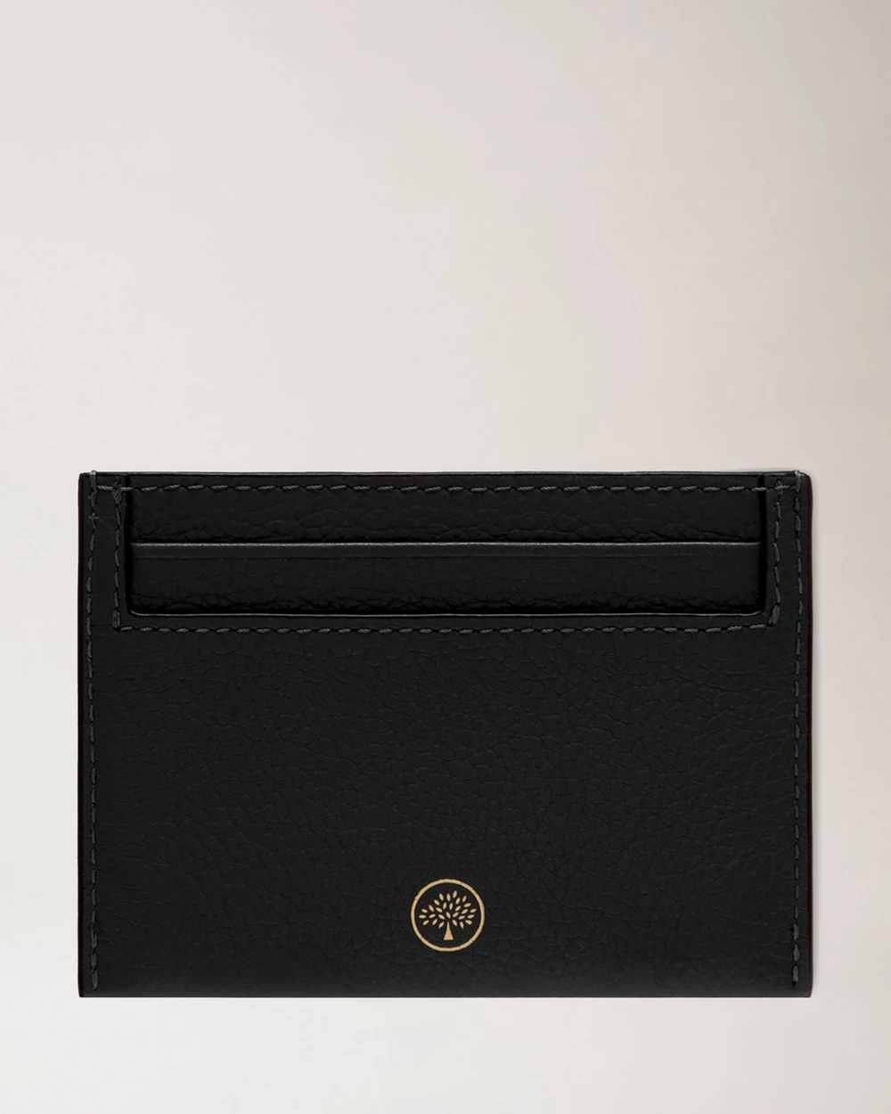 Credit Card Slip Small Classic Grain Leather (Black)