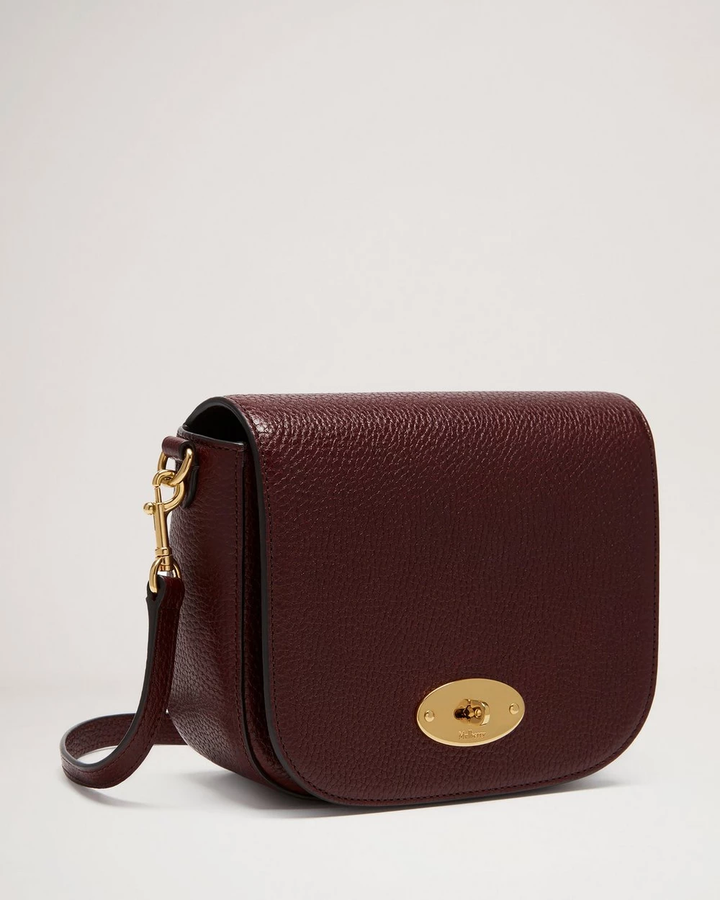 Small Darley Satchel Small Classic Grain (Oxblood)