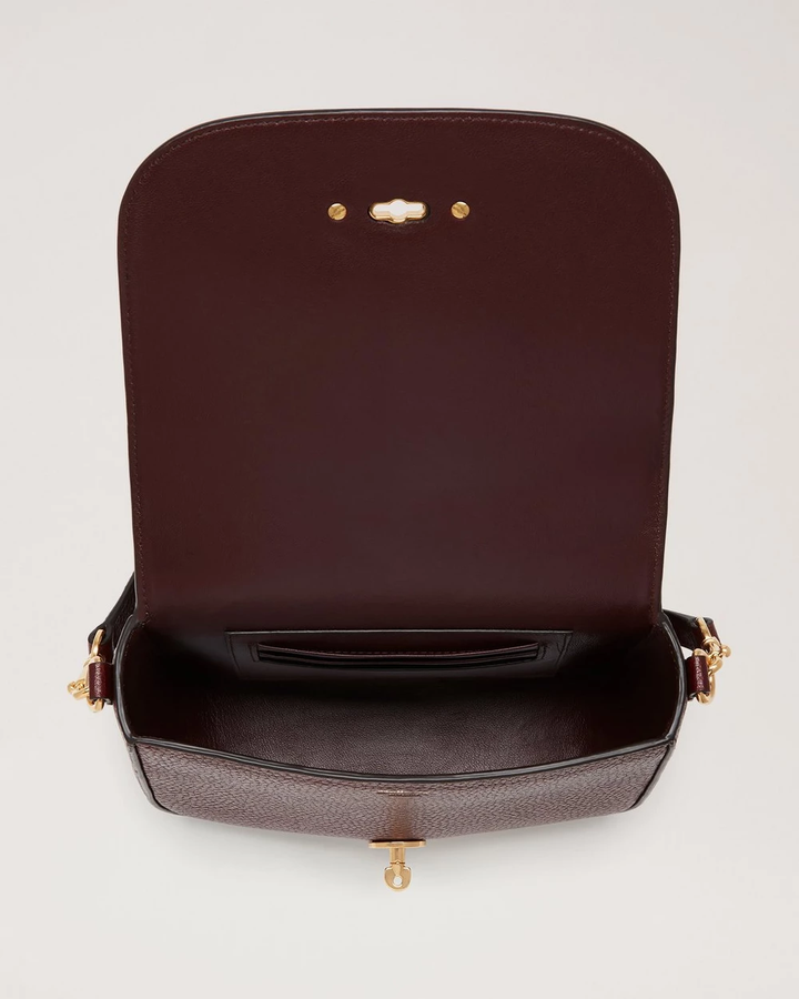 Small Darley Satchel Small Classic Grain (Oxblood)