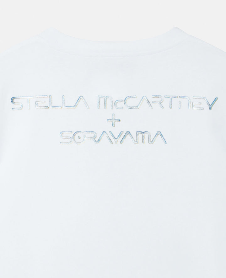 Stella McCartney + Sorayama Vitruvian Woman Oversized Organic Cotton T-Shirt