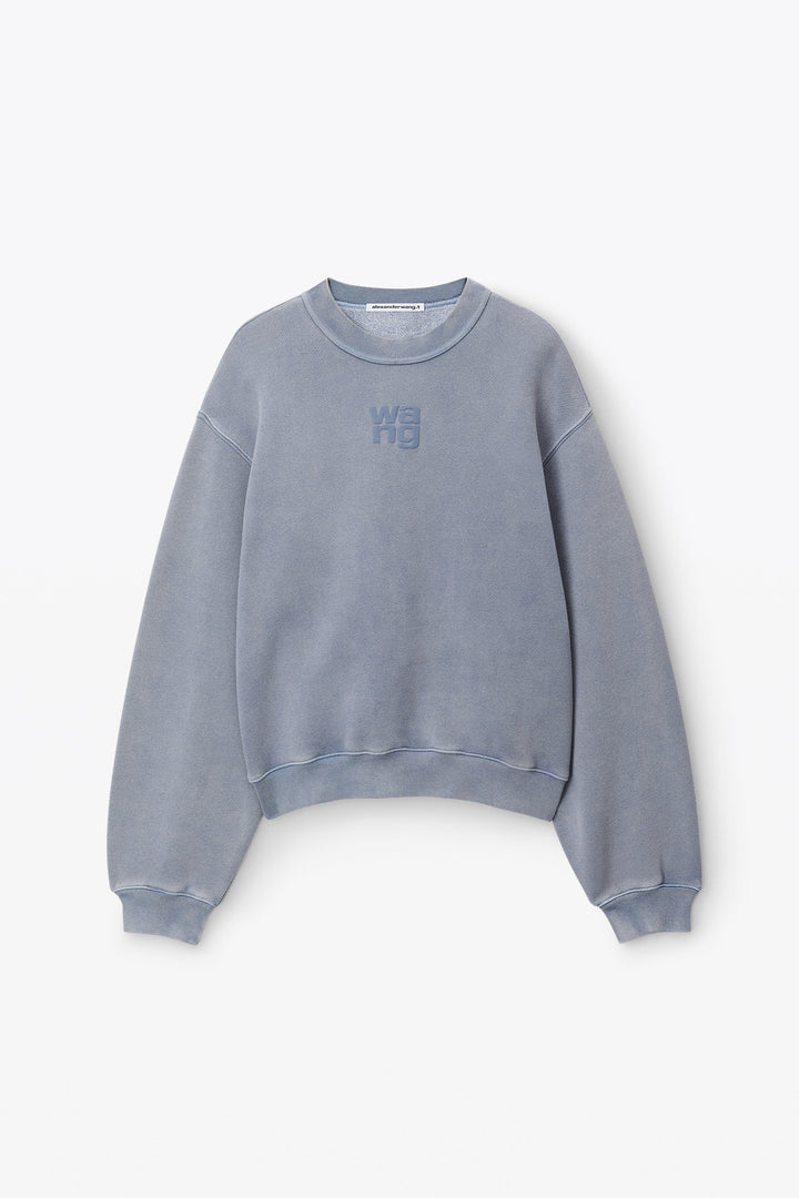 Puff Logo Sweatshirt In Terry