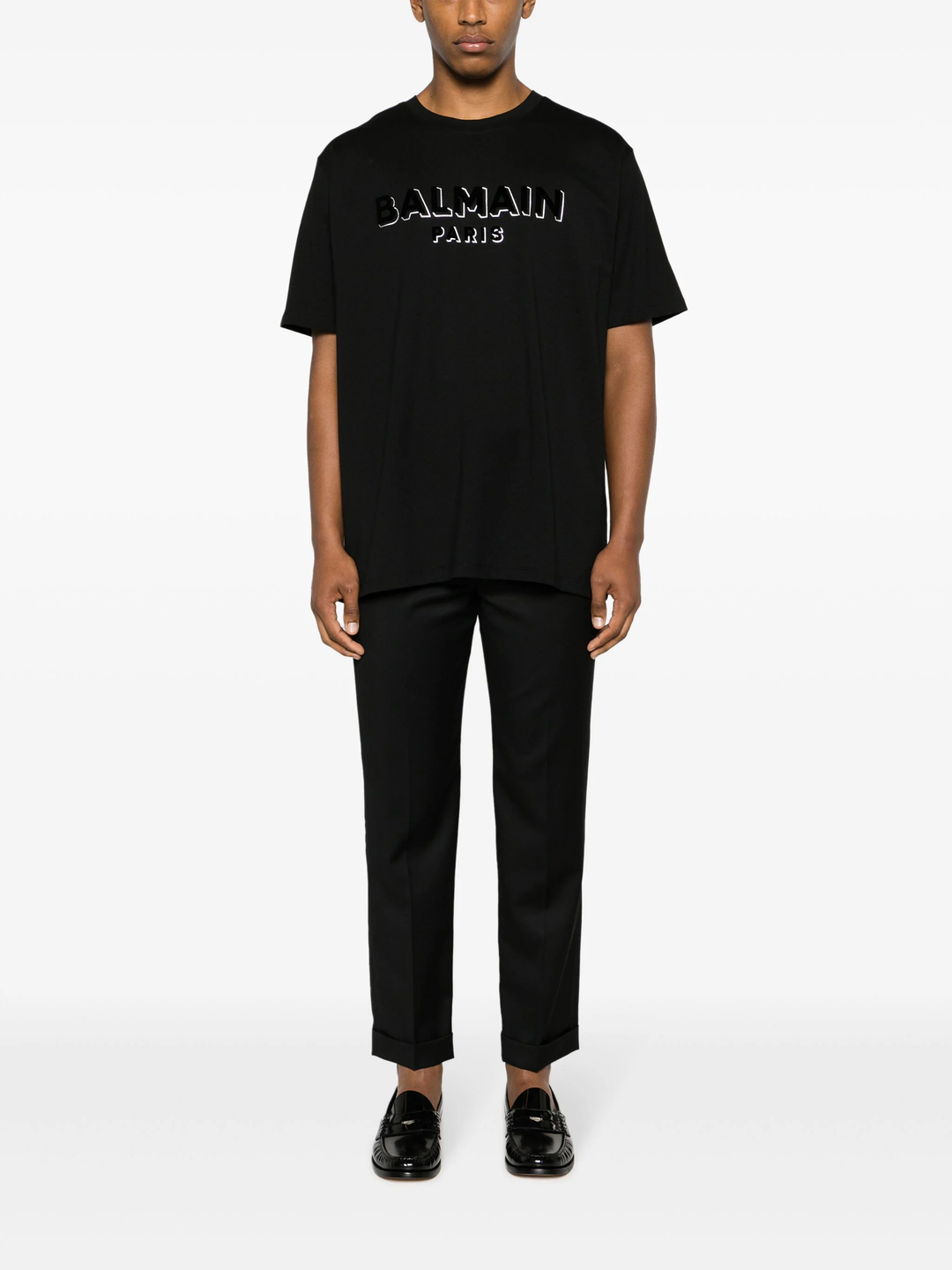 Balmain Flock & Foil T-Shirt