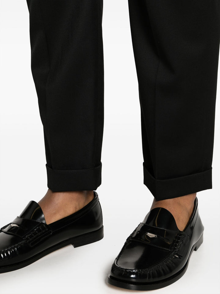 Straight Tailored Wool Pants