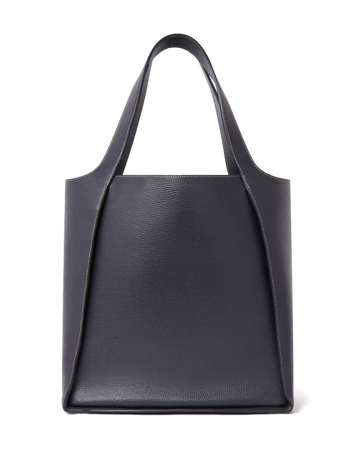 Logo Tote Embossed Grainy