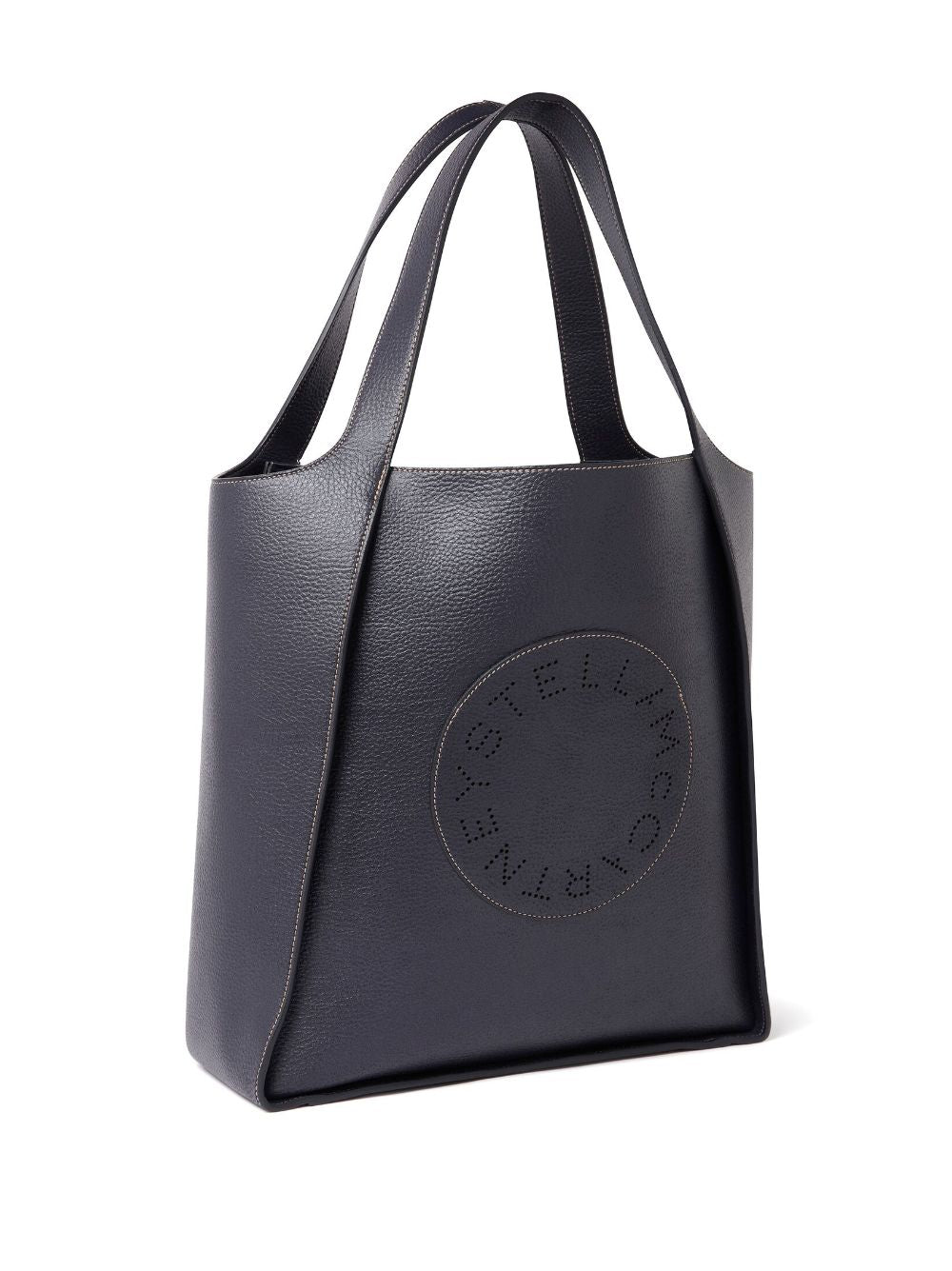 Logo Tote Embossed Grainy