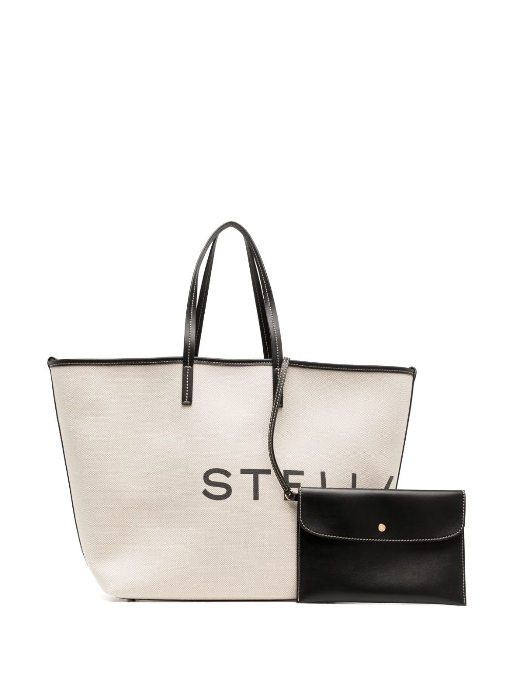 Stella Logo Cotton Canvas Shoulder Bag