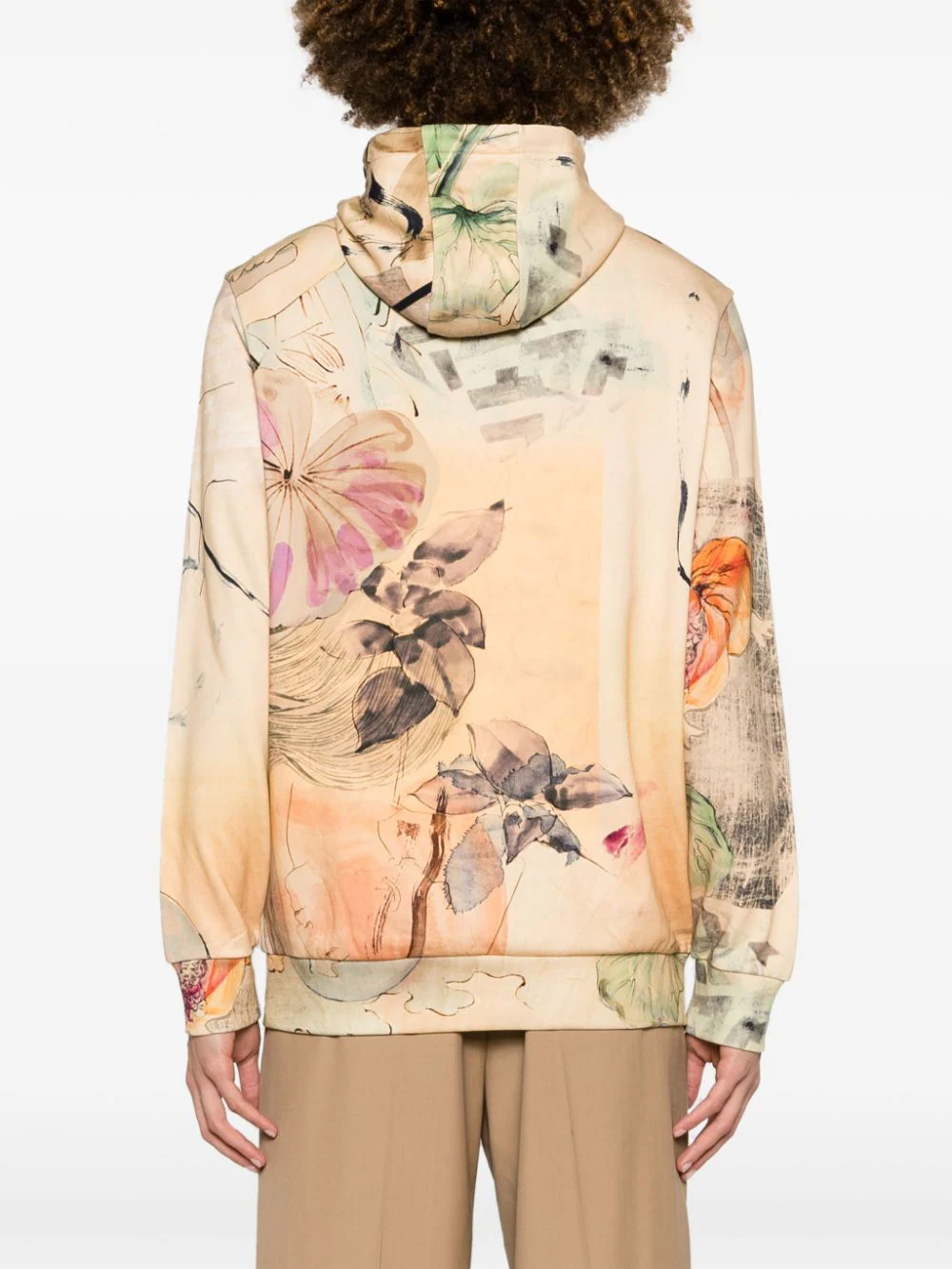 Mens Narcissus Print Hoodie