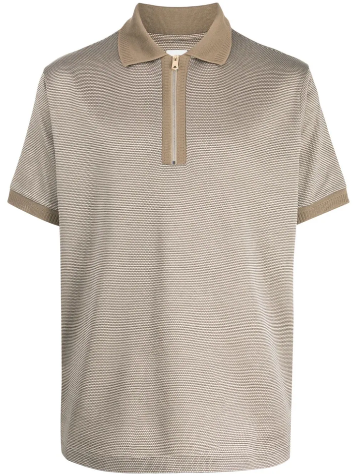 Mens Zip Polo Shirt