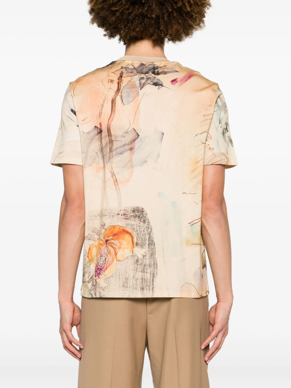 Mens Narcissus Print T-Shirt