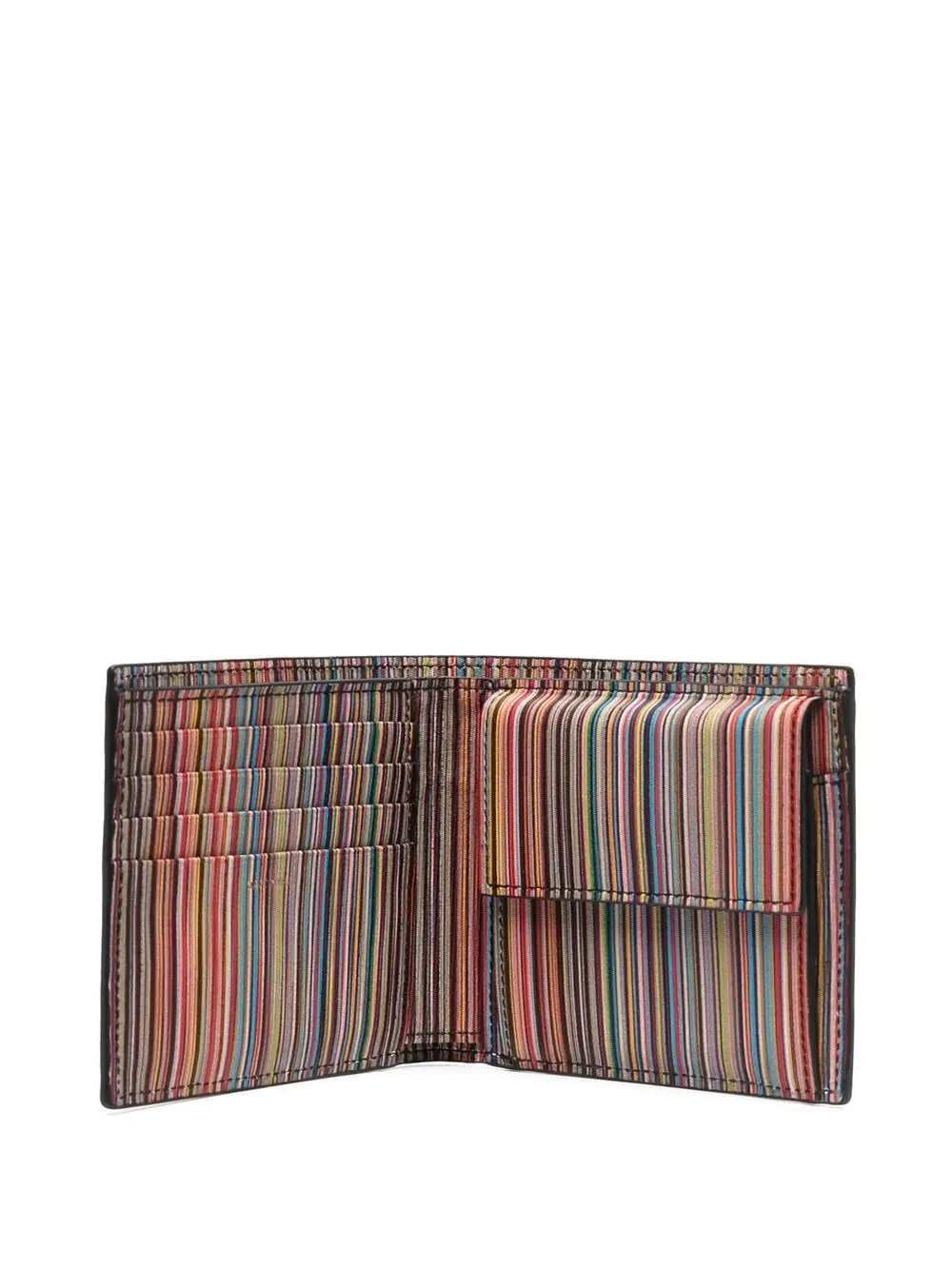 Men Leather 'Signature Stripe' Interior Billfold And Coin Wallet