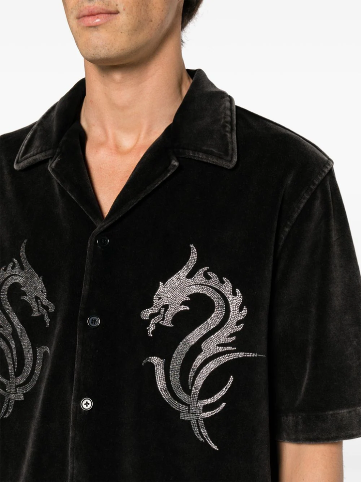 Dragon Hotfix Shirt In Velour Men