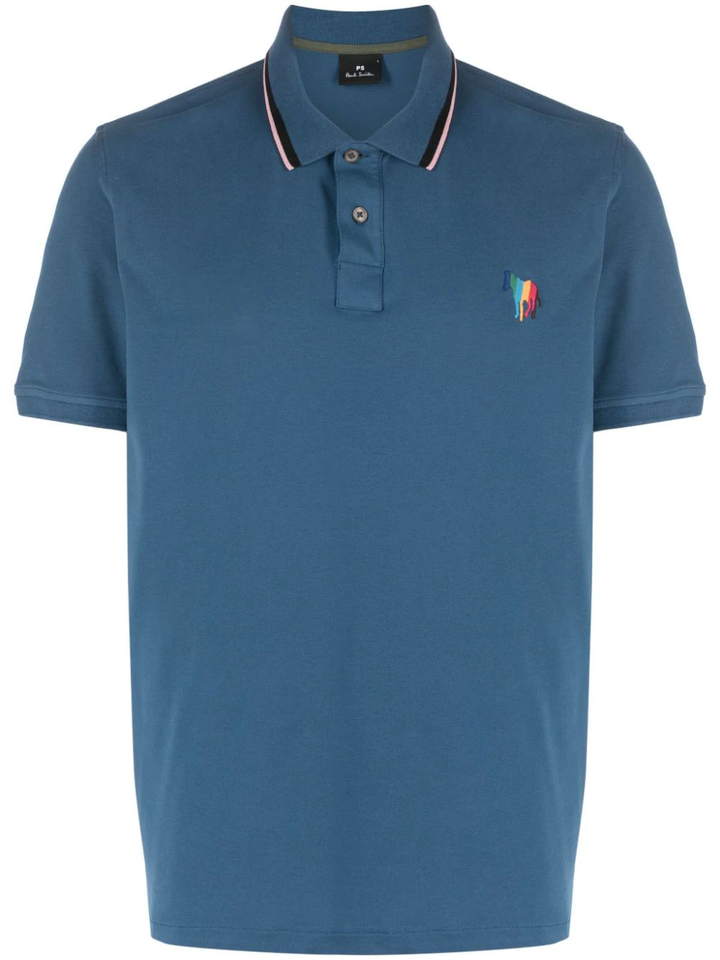 Mens Regular Fit Polo Zebra Embroidery