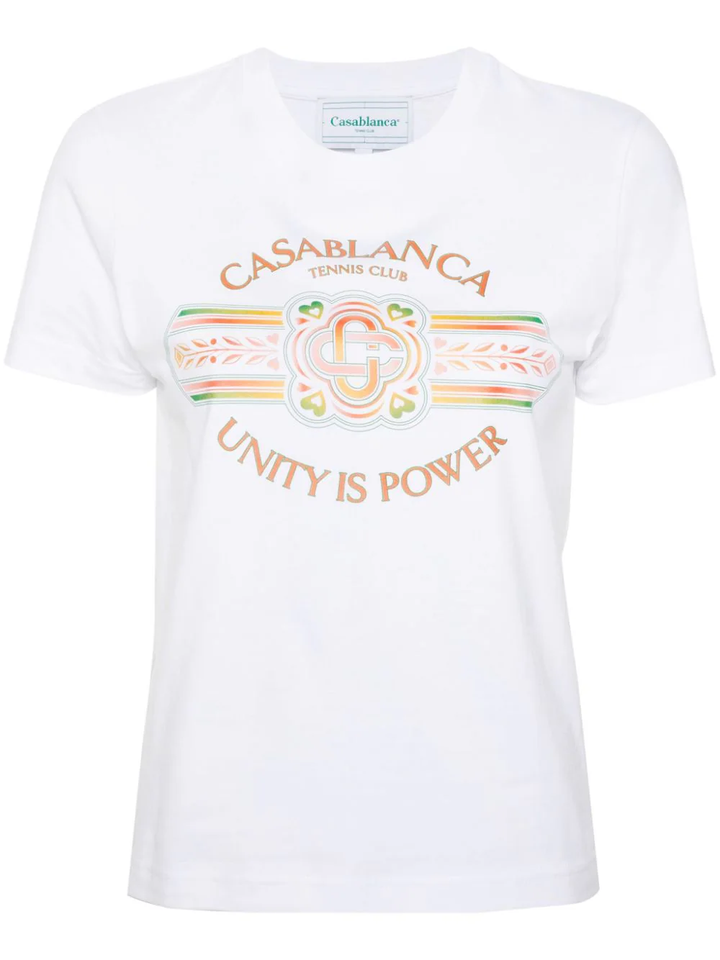 Unity Is Power Printed Fitted Tee