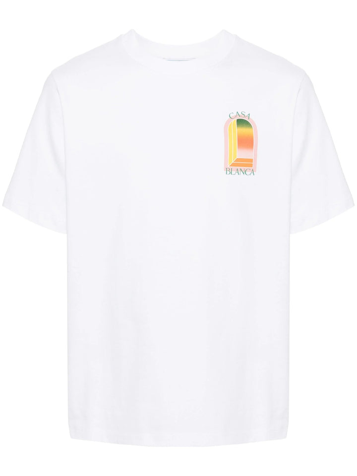 Gradient Arch Logo Printed T-Shirt