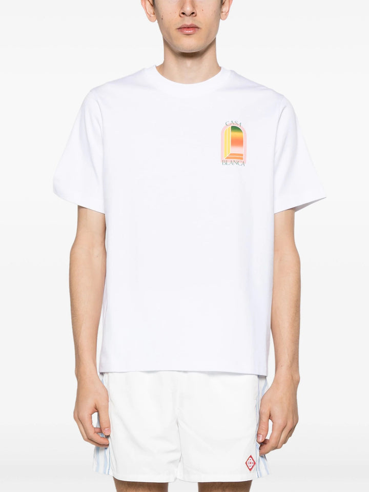 Gradient Arch Logo Printed T-Shirt