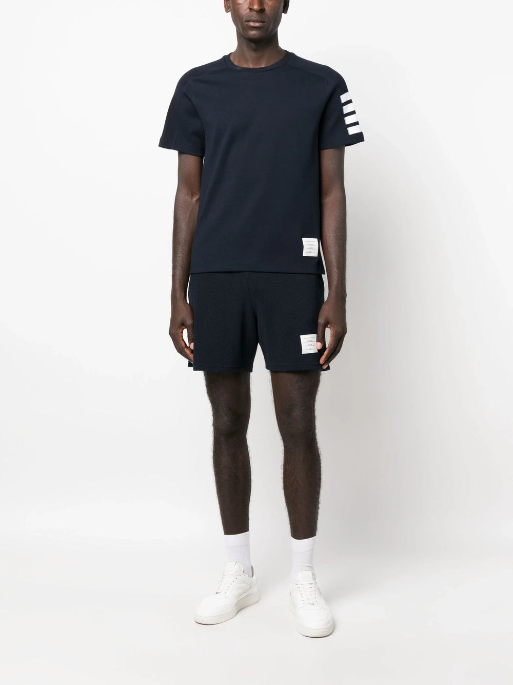 Thom Browne Short Sleeve 4 Bar Stripe Tee - view 2