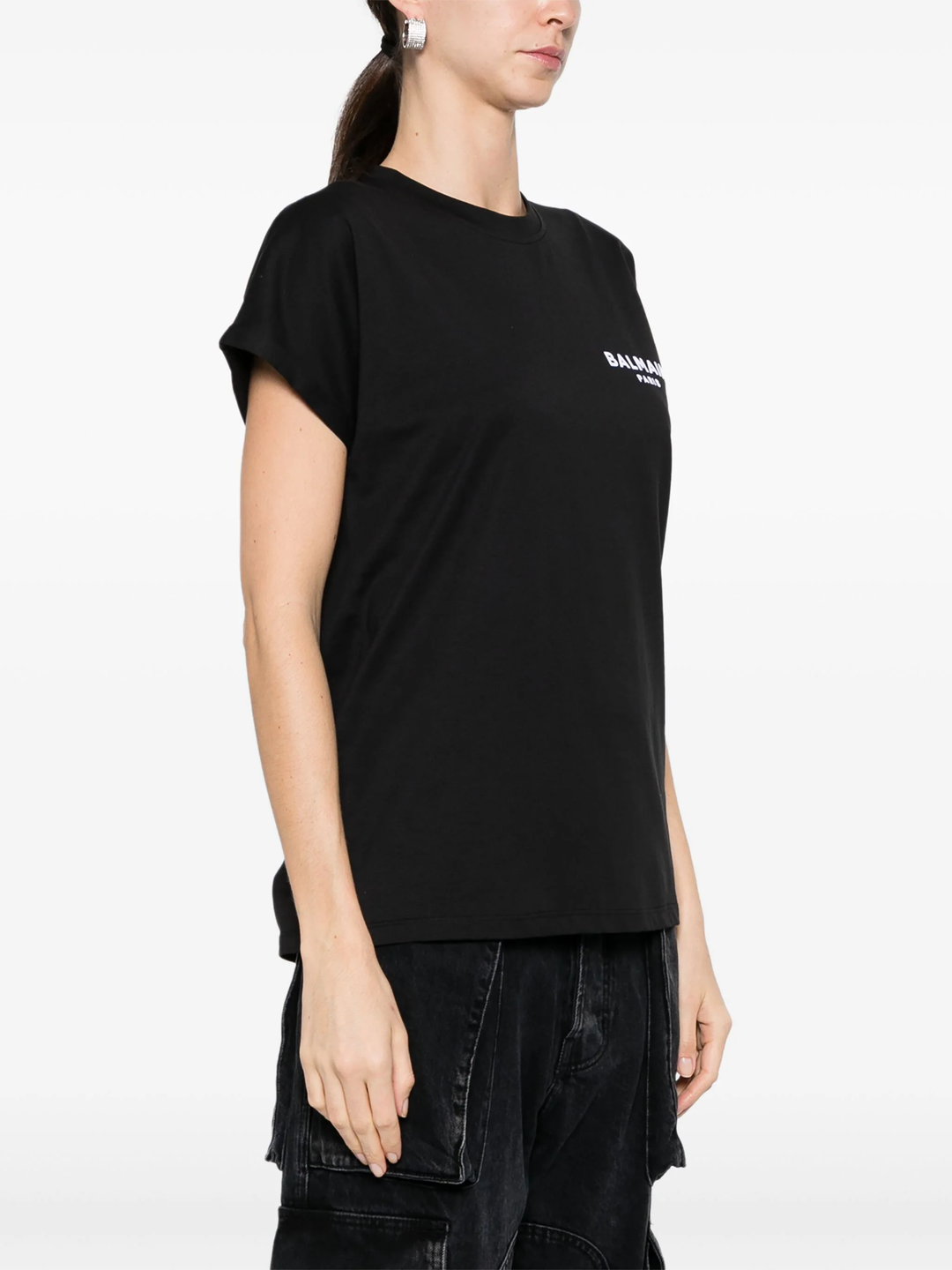 Balmain Flock Detail T-Shirt