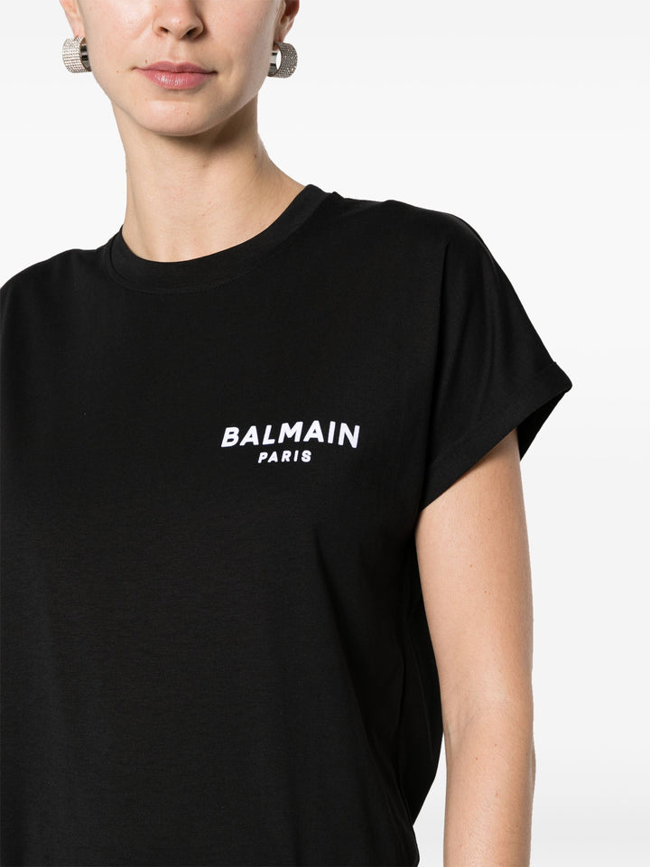 Balmain Flock Detail T-Shirt