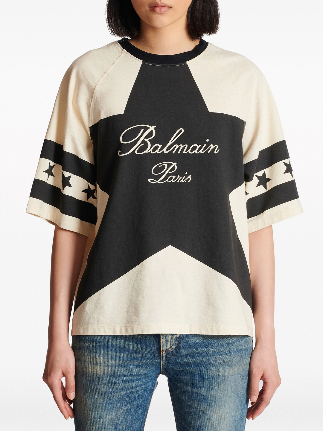 Balmain Signature Stars Bulky Tee