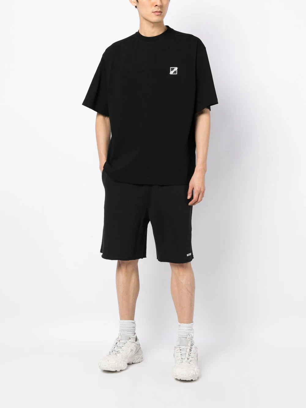 Black Basic Logo Shorts