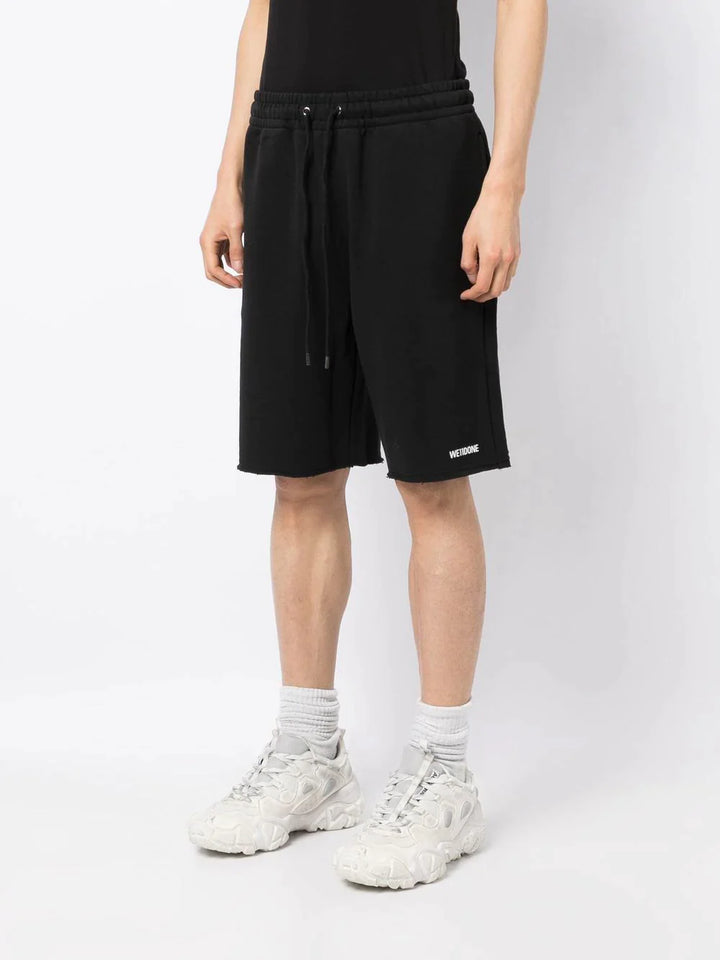 Black Basic Logo Shorts