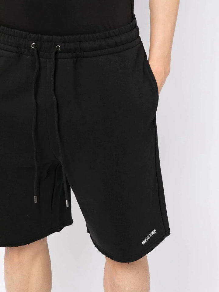 Black Basic Logo Shorts