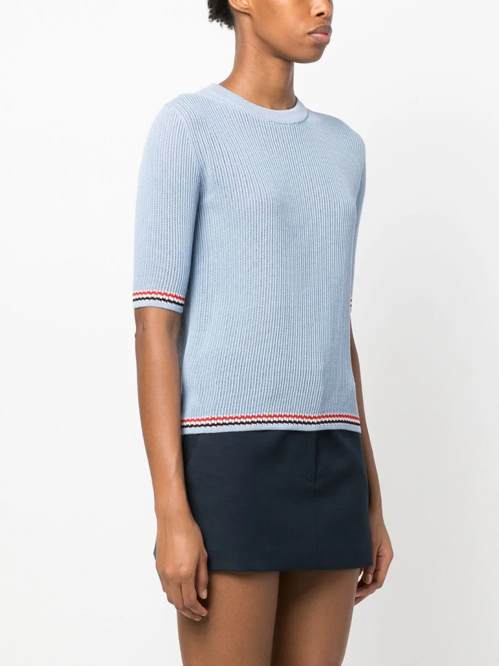 Pointelle Rib Stitch Tee