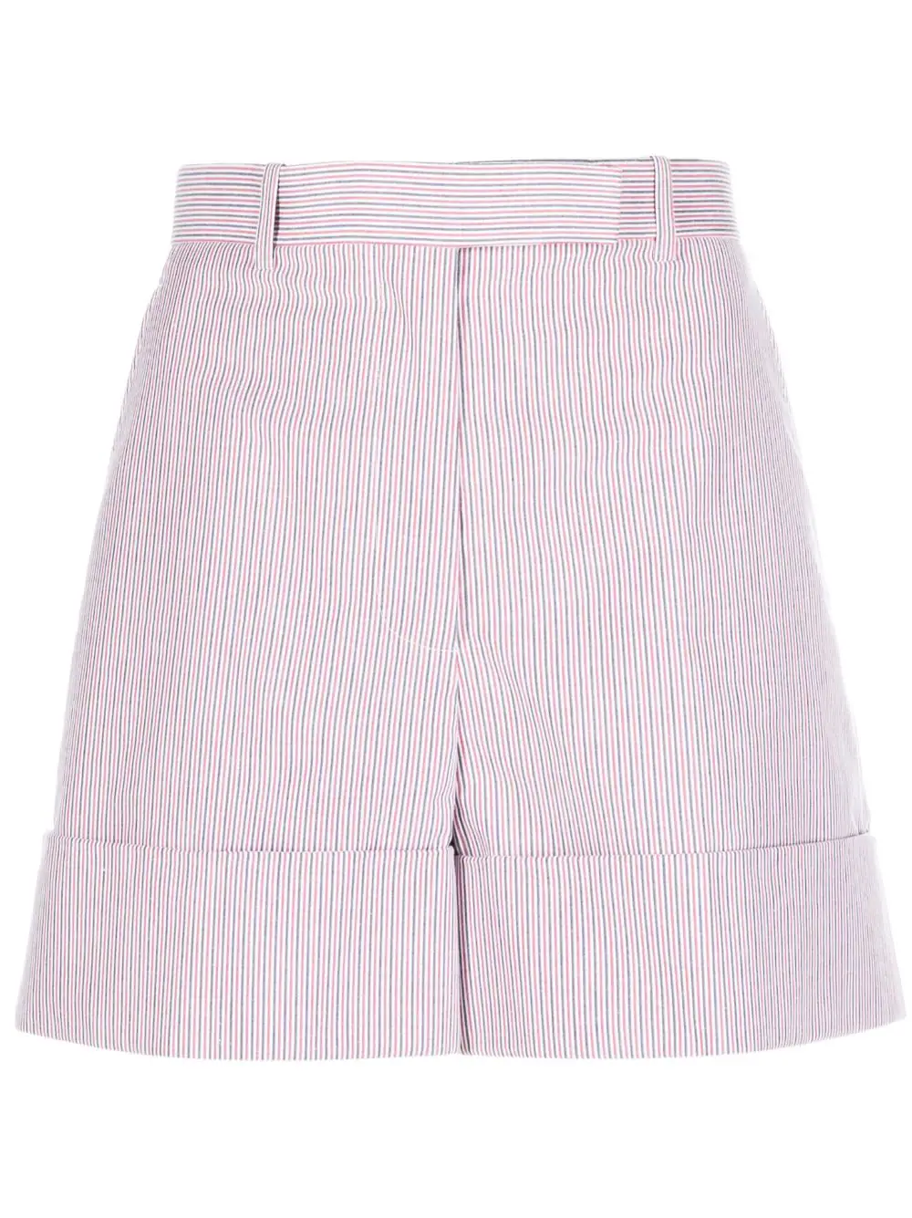 Striped High-Waist Shorts