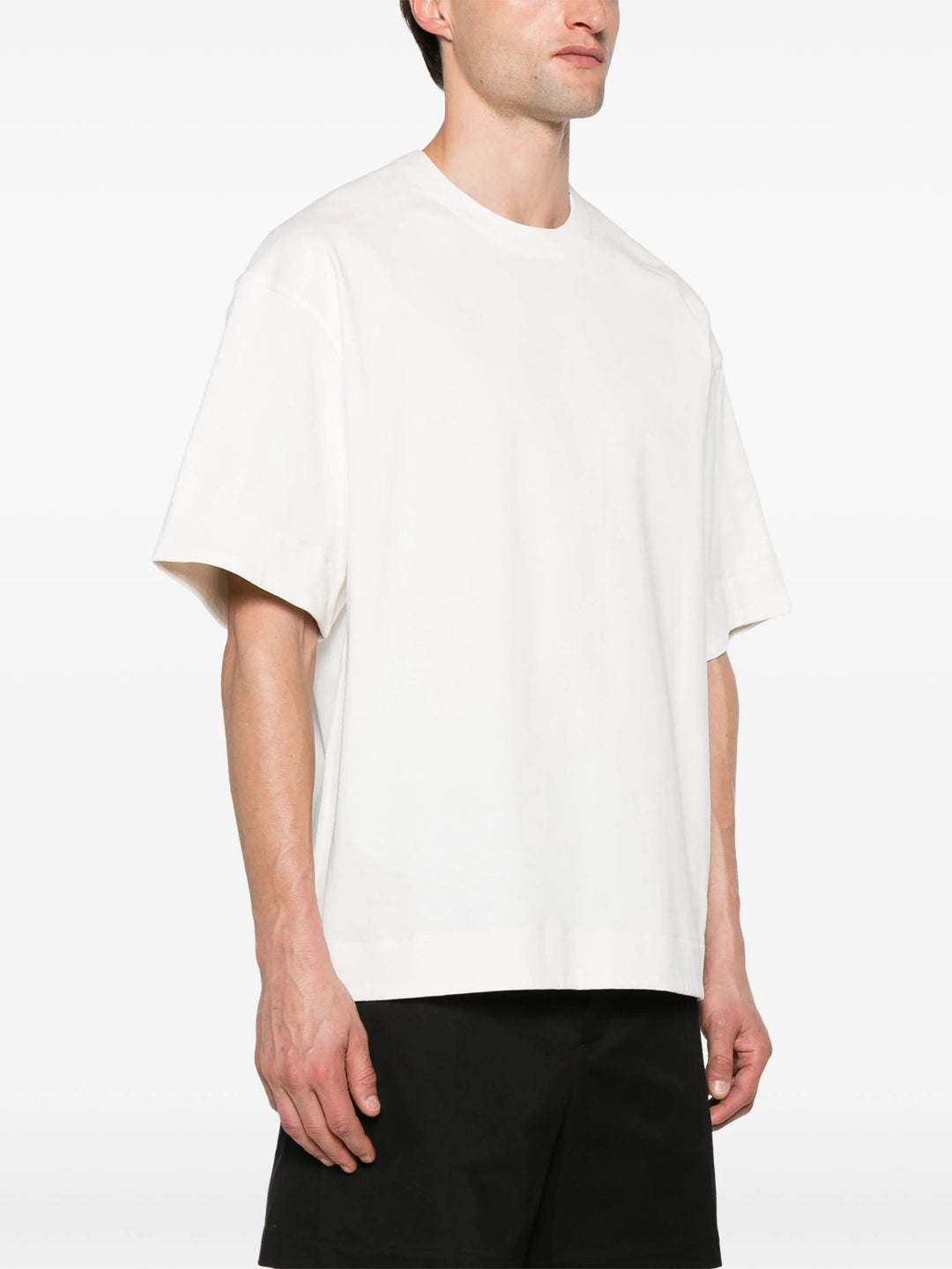 Crew Neck T-Shirt With Elastic