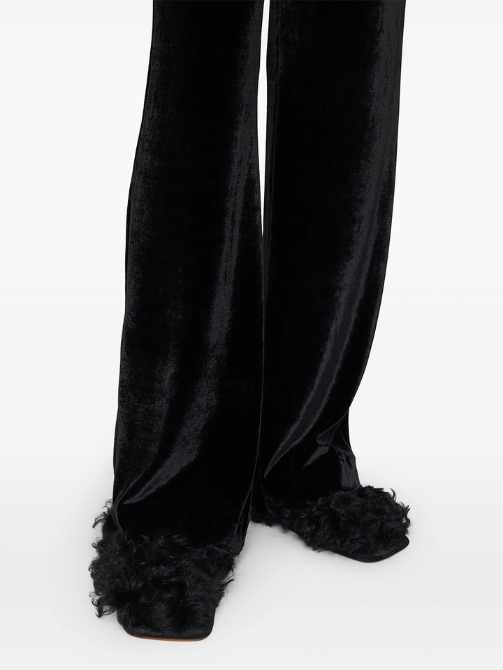 Washed Velvet Jersey Pants