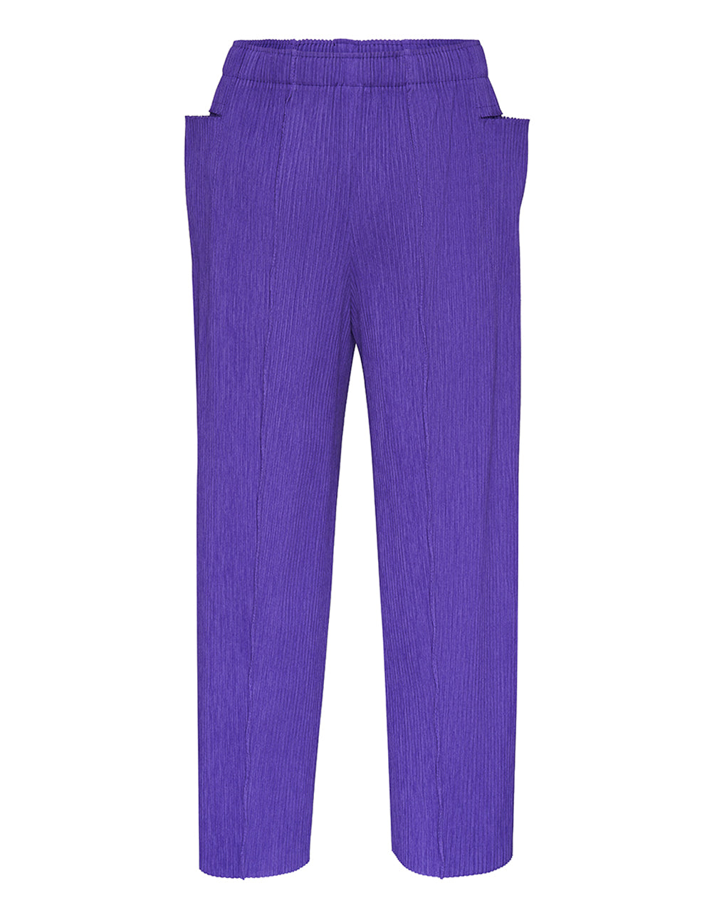 Mix Fine Knit Pleats Bottom Pants