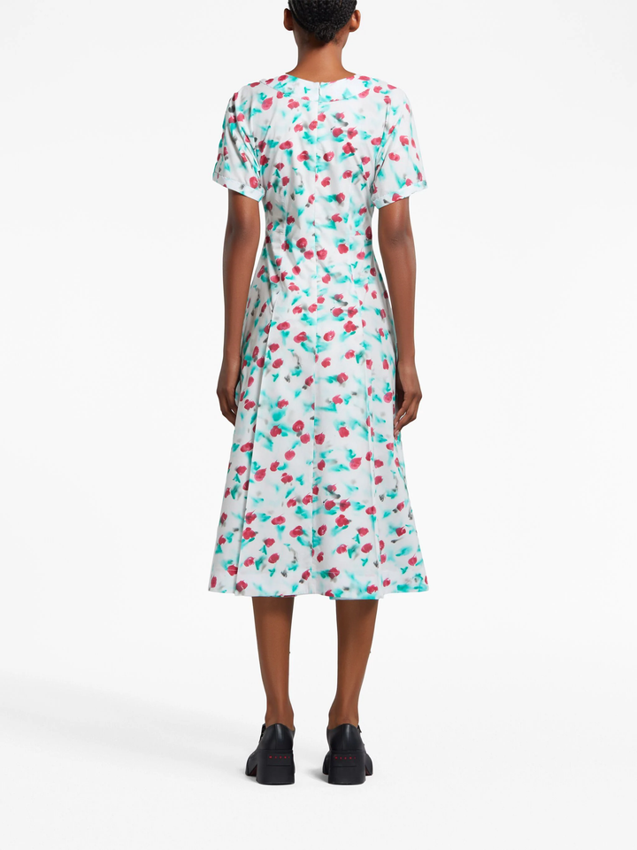 Lily White Print Dress