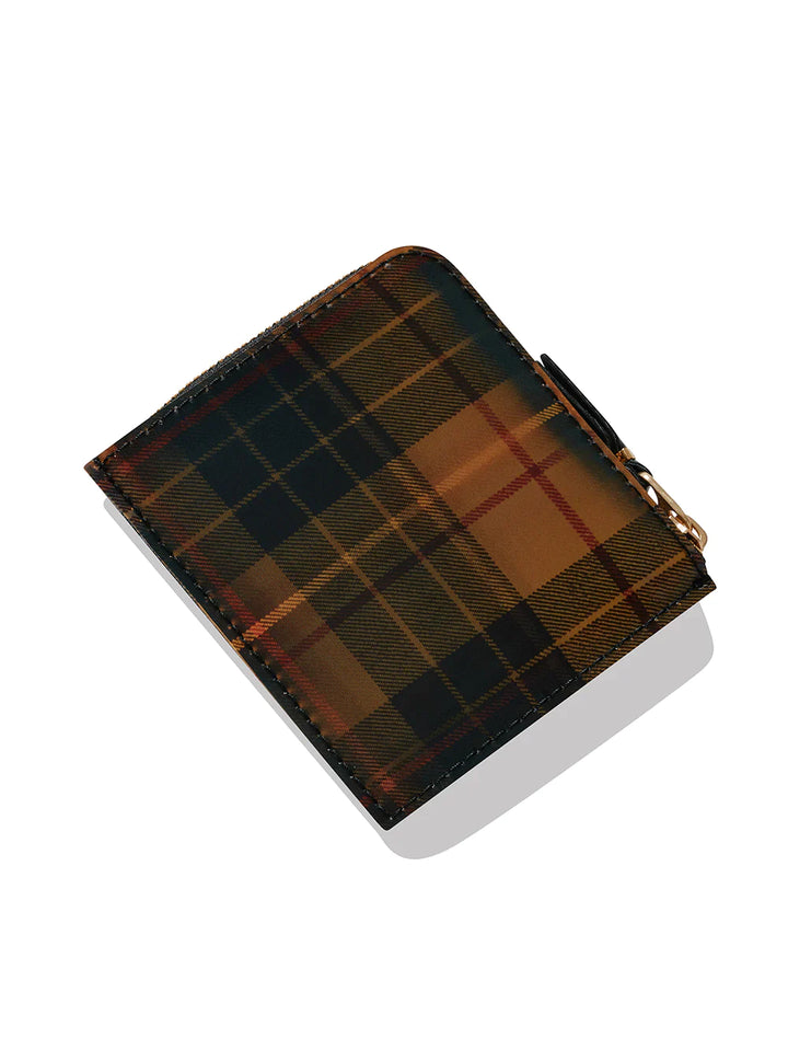 Lenticular Tartan L Zip Wallet