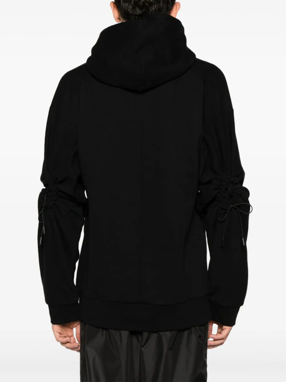 Ruched Elbow Hoodie Sweatshirt