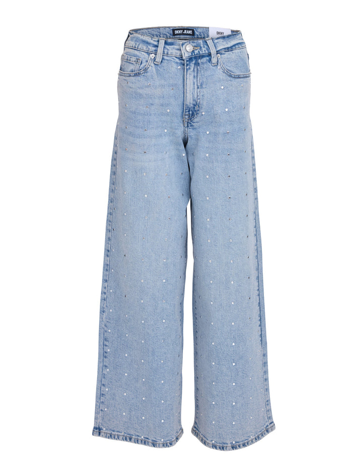 Rigid Denim High Rise Wide Leg Jeans