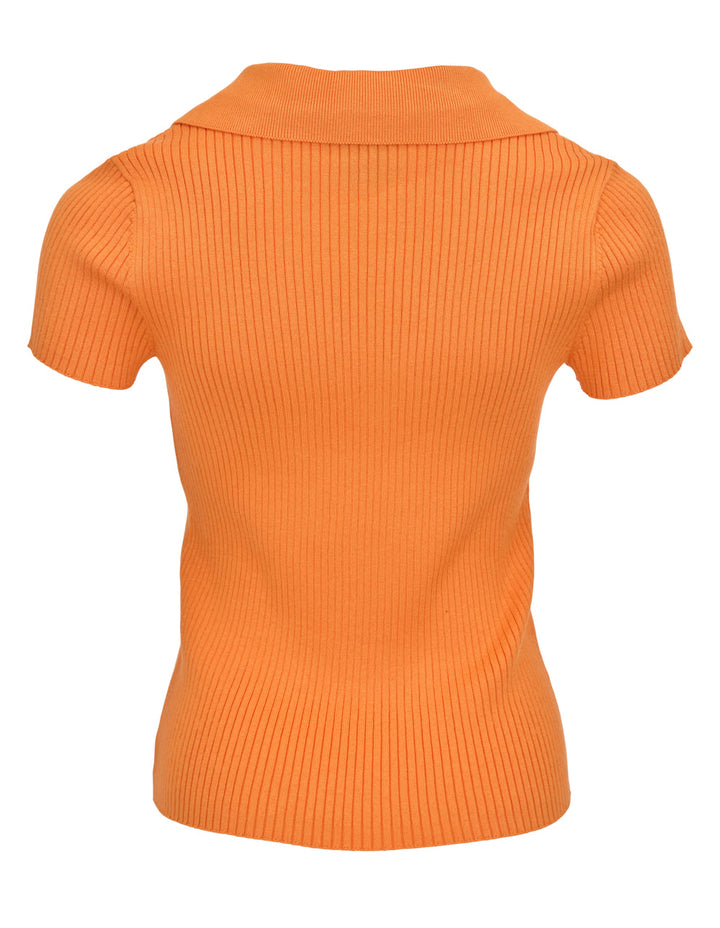 Rayon Lurex Yarn Short Sleeve Sweater