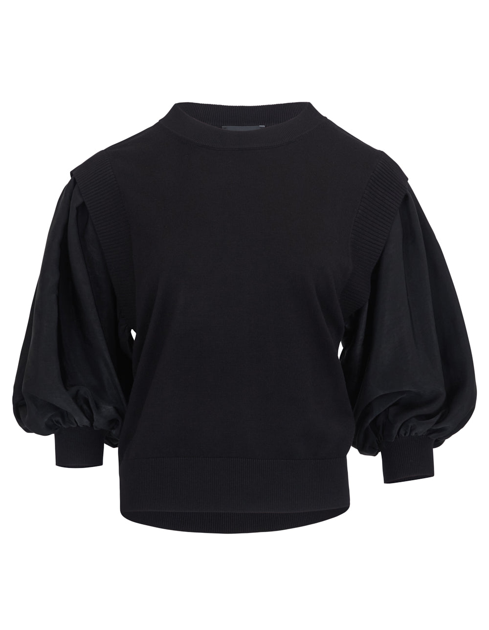 Spun Rayon Nylon Supple Satin Sweater