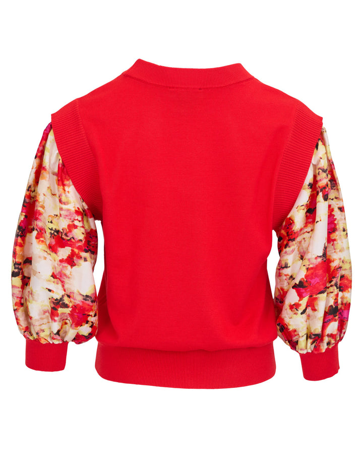 Spun Rayon Nylon Printed Supple Sweater