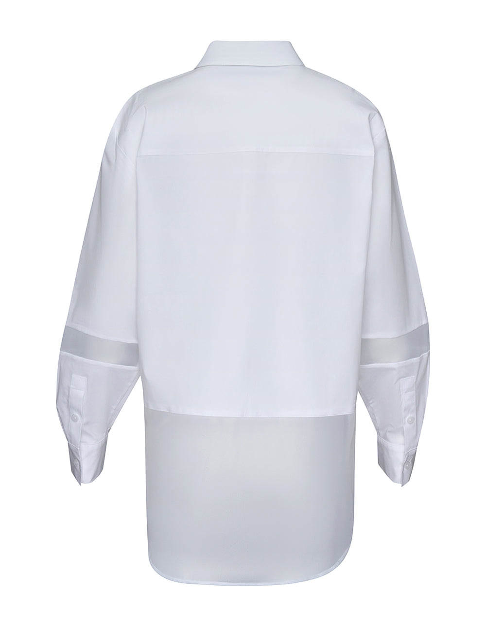 Silky Stretch Poplin Organza Top