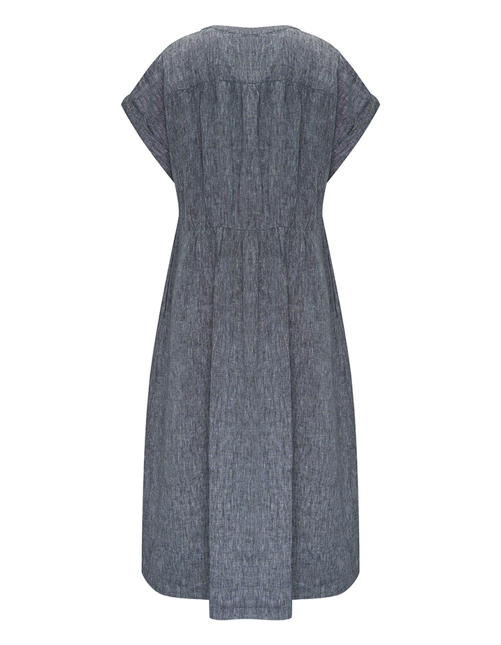 Crossdye Hanky Linen Dress