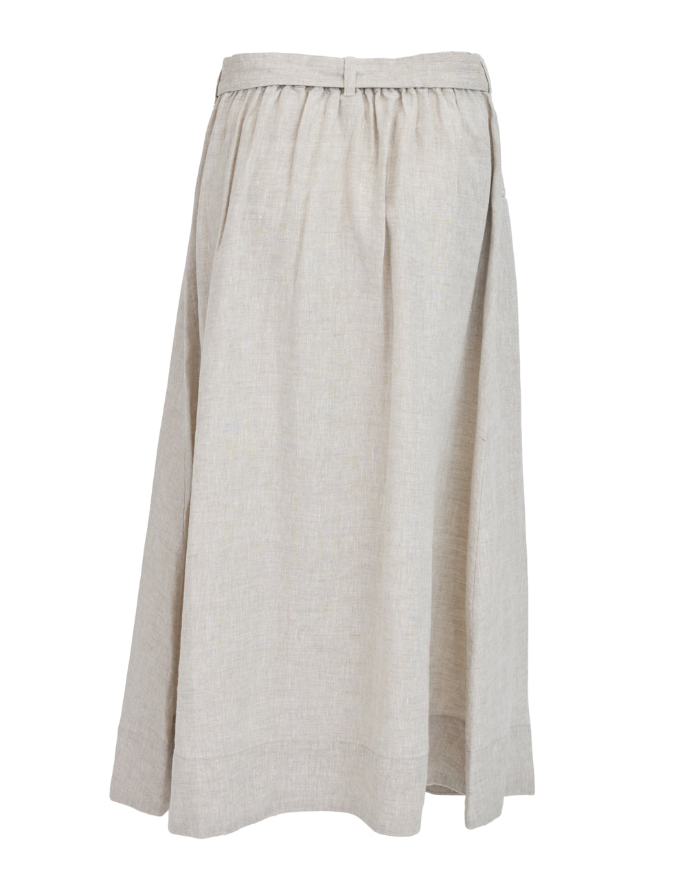 Crossdye Hanky Linen Trapunto Skirt