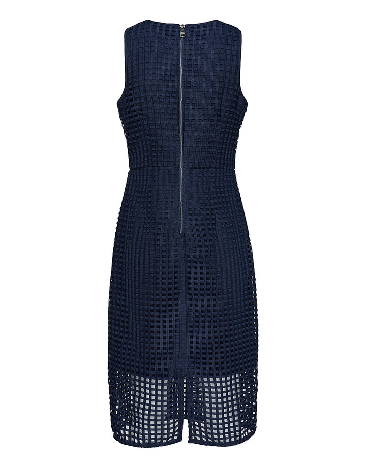 Grid Lace Woven Dress