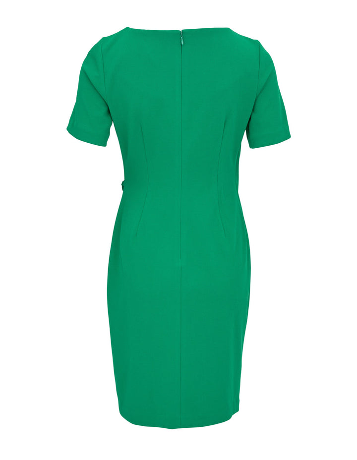 Scuba Crepe Overwrap Dress